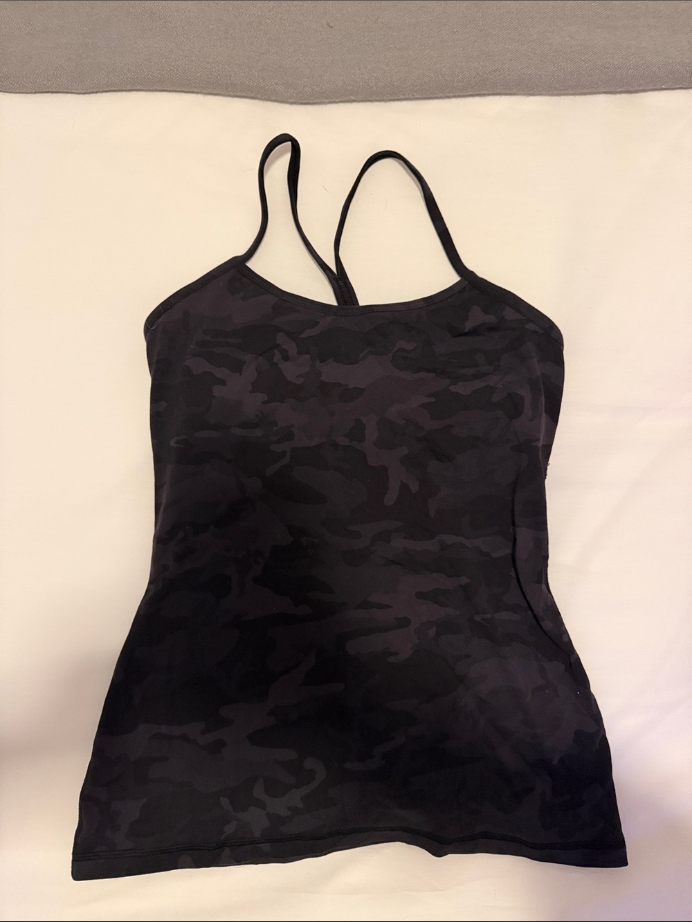 lululemon athletica Black Camo Double-Strap Tank